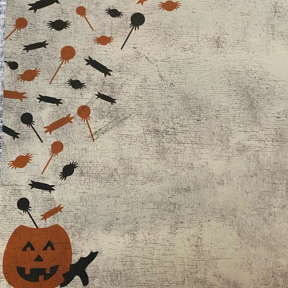 👻🎃 RUSTY PICKLE “COSTUME PARTY” HALLOWEEN THEMED SCRAPBOOK PAPER & STICKERS. - Picture 6 of 13